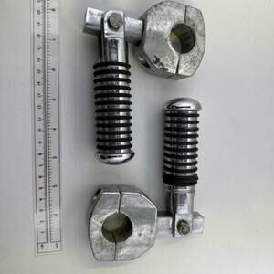 Drag Specialties For Harley O Ring Chrome Footpegs & 1.25" Mounts Set